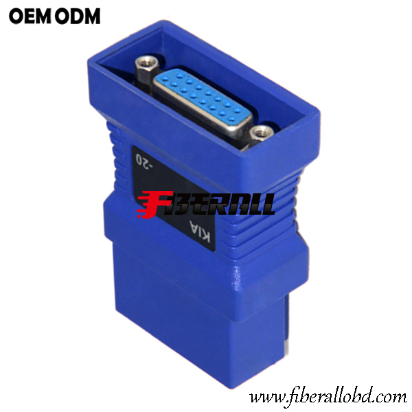 Geformter Kfz-OBD-Adapter KIA 20Pin an DB15